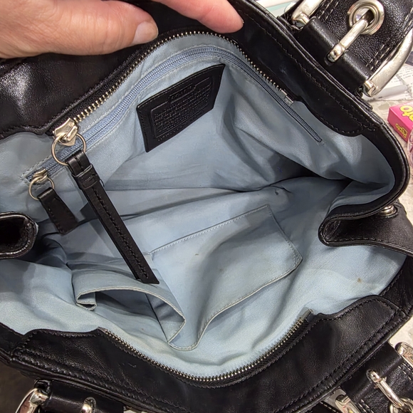 Coach Black Leather Tote Bag - Picture 9 of 9